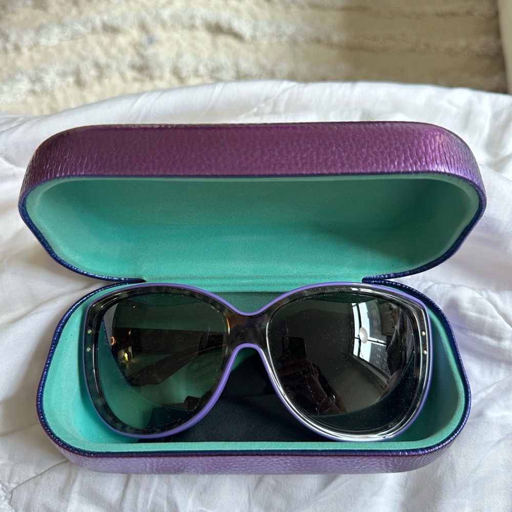 Dior Purple Tortoiseshell Sunglasses